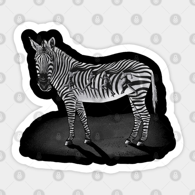 Zebra stripes hair Sticker by barmalisiRTB